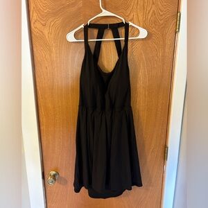 Halara Black Halter Dress